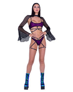 Roma Rave Festival Fishnet Bell Shrug