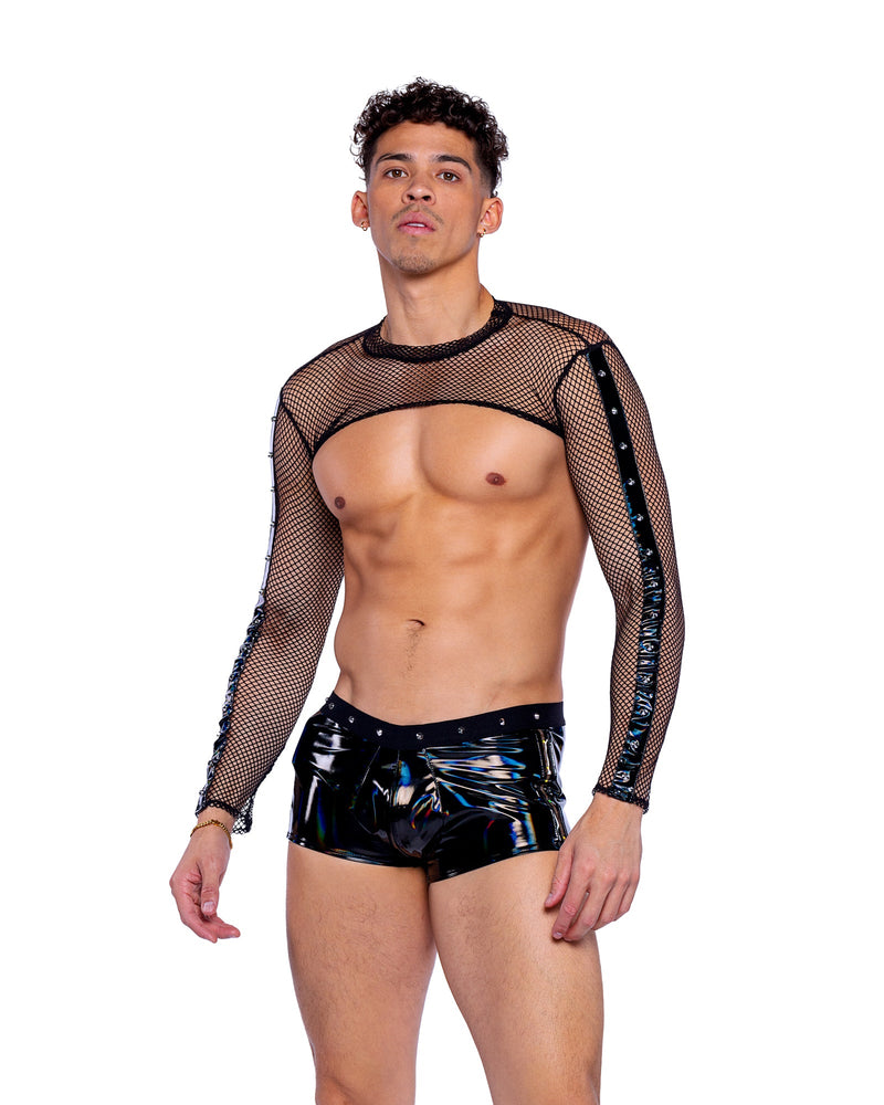 Roma Mens Rave Festival Vinyl with Iridescent Pint Shorts