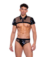 Roma Mens Rave Festival Vinyl & Fishnet Briefs