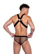 Roma Mens Rave Festival Elastic Harness with Stud Detail