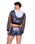 Roma Mens Rave Festival Shimmer Camouflage Shorts