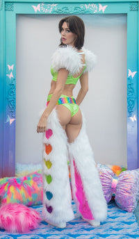 Rave FE286 - Rainbow Heart Light-Up Chaps - J. Valentine