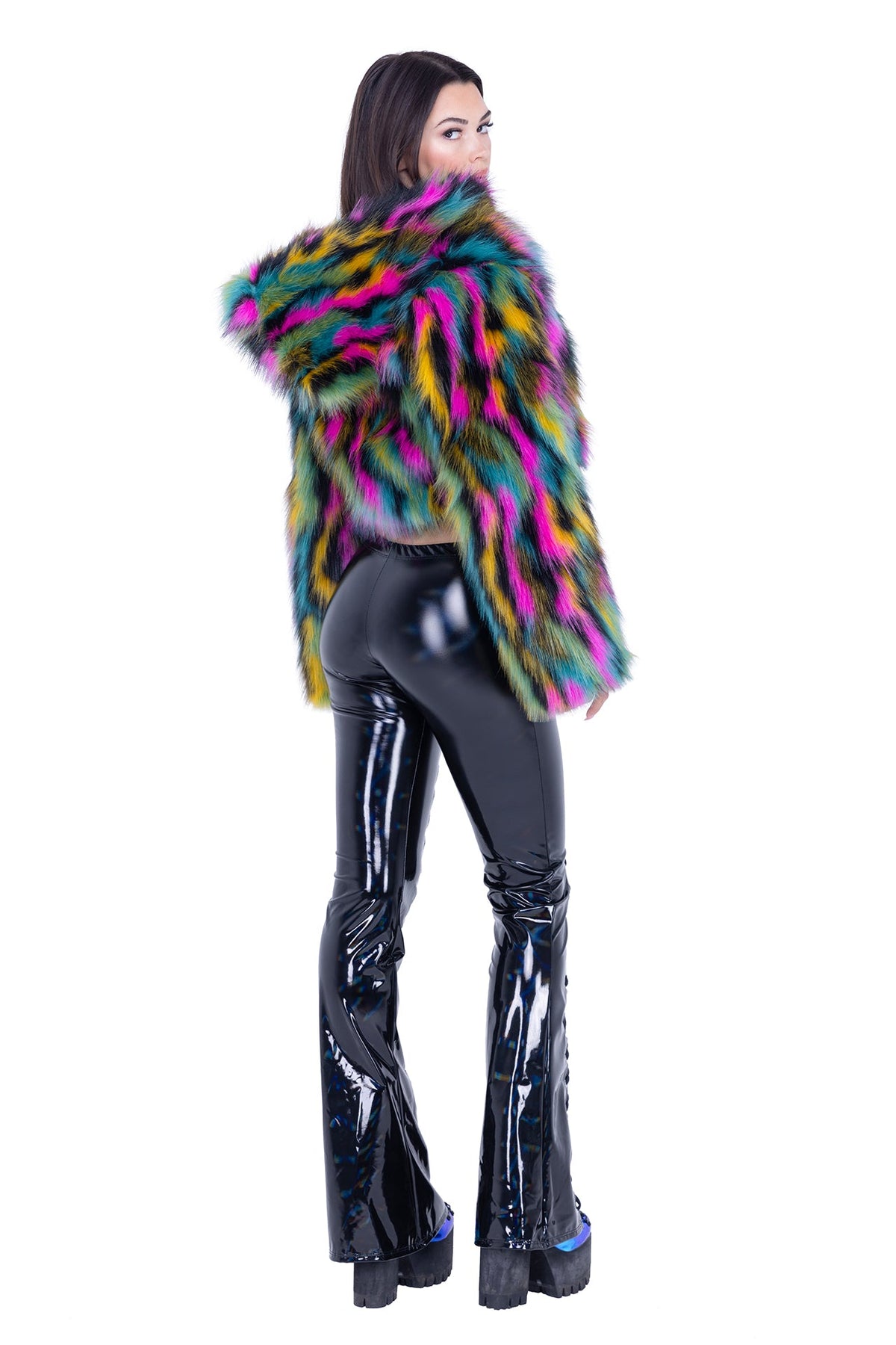 Rave FE295 - Cropped Hooded Fur Jacket - J. Valentine