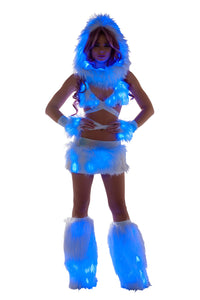 Rave FF429 - Faux Fur Light-Up Legwarmers - J. Valentine