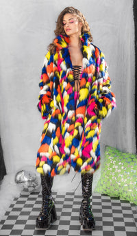 Rave FR154 - Unisex Faux Fur Mid-Length Coat - J. Valentine