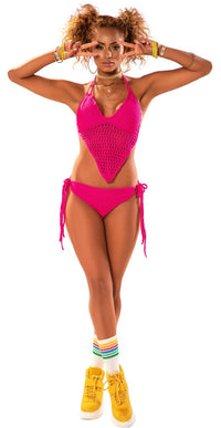 Mapale 2620 Two Piece Lingerie Set Color Neon Pink