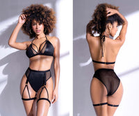 Mapale 2709 Two Piece Lingerie Set Color Black