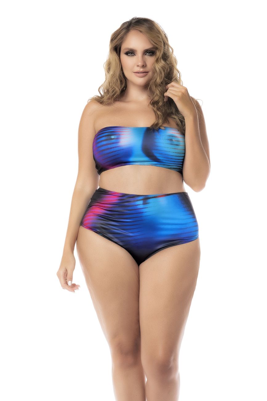 Mapale 2710X Curvy Size Two Piece Lingerie Set Color Moonlight Blue