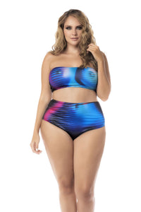 Mapale 2710X Curvy Size Two Piece Lingerie Set Color Moonlight Blue