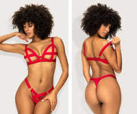 Mapale 2737 Two Piece Lingerie Set Color Red