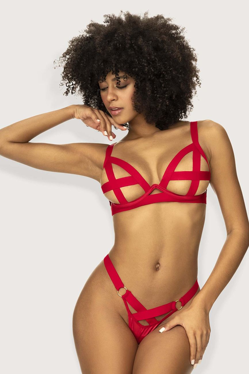 Mapale 2737 Two Piece Lingerie Set Color Red