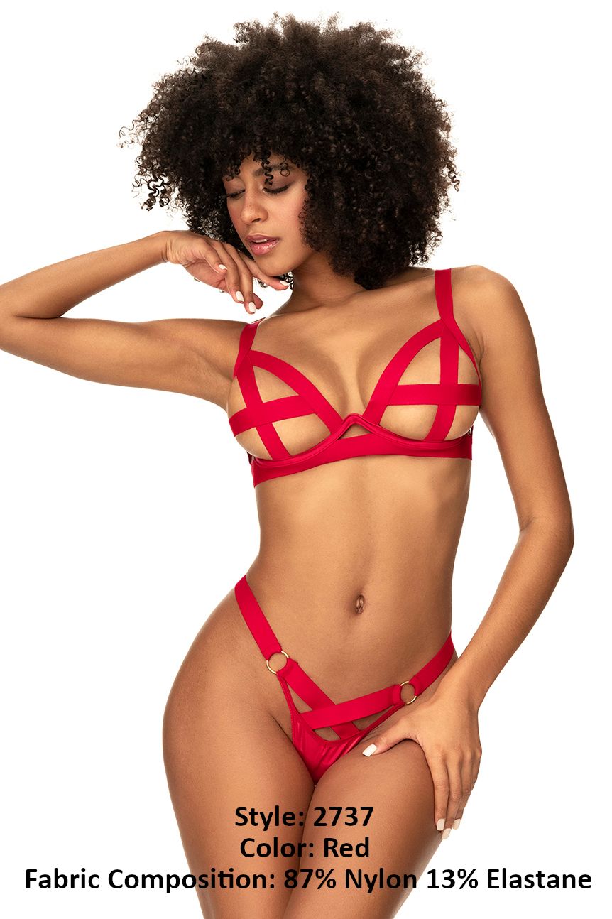 Mapale 2737 Two Piece Lingerie Set Color Red