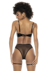 Mapale 2756 Philou Two Piece Lingerie Set Color Gloss Black