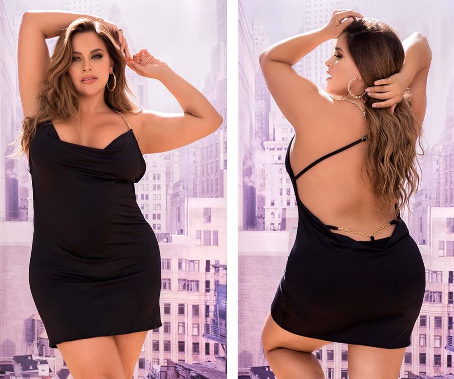 Mapale 4551X Curvy Size Dress Color Black