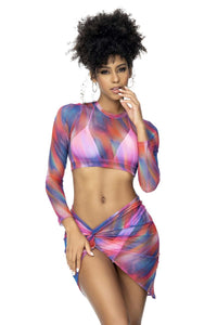 Mapale 47010 Two Piece Lingerie Set Color Sunset Print