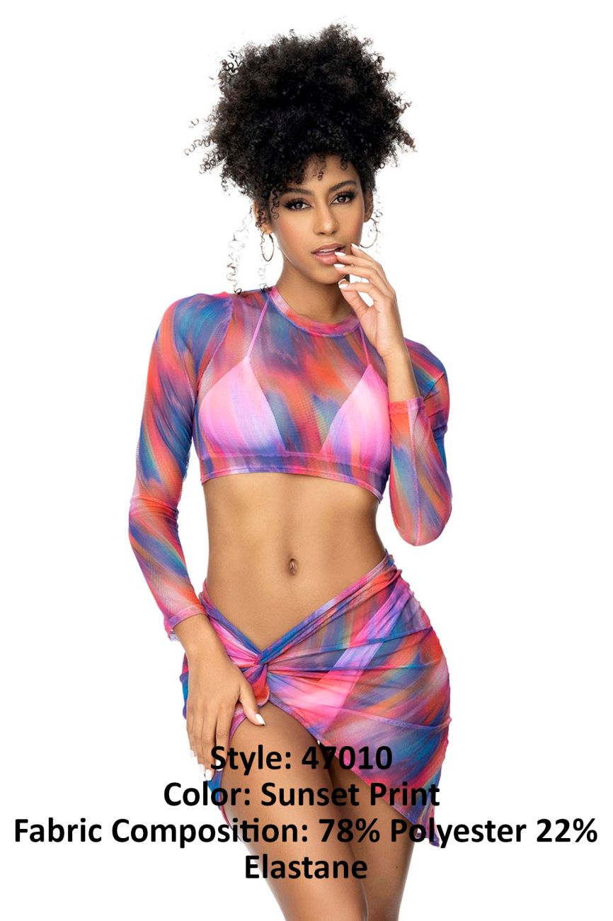 Mapale 47010 Two Piece Lingerie Set Color Sunset Print