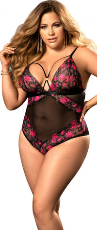 Mapale 8644X Curvy Size Teddy Color Black Print