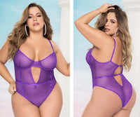 Mapale 8669X Curvy Size Teddy Color Orchid