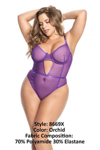 Mapale 8669X Curvy Size Teddy Color Orchid