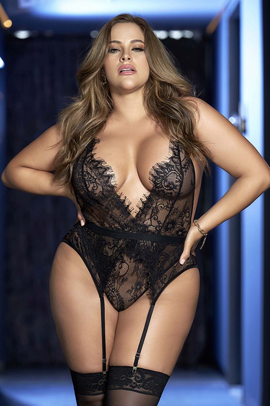 Mapale 8676X Curvy Size Teddy Color Black