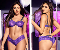 Mapale 8698 Two Piece Lingerie Set Color Purple