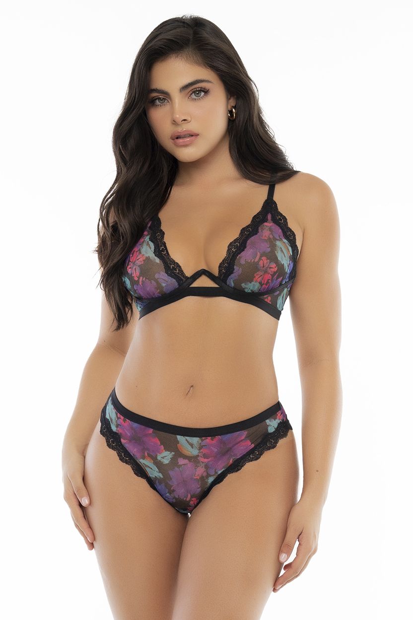 Mapale 8771 Two Piece Lingerie Set Color Dream Flower Print