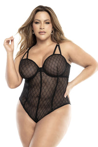 Mapale 8781X Curvy Size Bodysuit Color Black