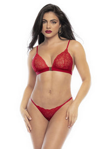 Mapale 8813 Three Piece Lingerie Set Color Red