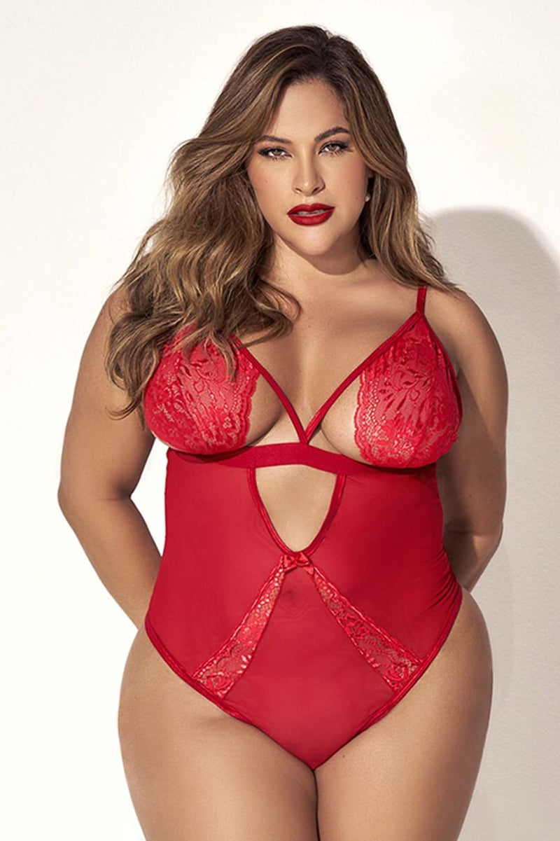 Mapale 8814X Curvy Size Teddy Color Red