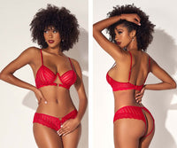 Mapale 8816 Two Piece Lingerie Set Color Red