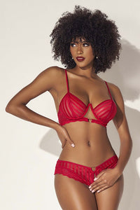 Mapale 8816 Two Piece Lingerie Set Color Red