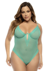 Mapale 8832X Curvy Size Debra Bodysuit Plus Color Jade