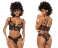 Mapale 8852 Tabitha Two Piece Lingerie Set Color Black