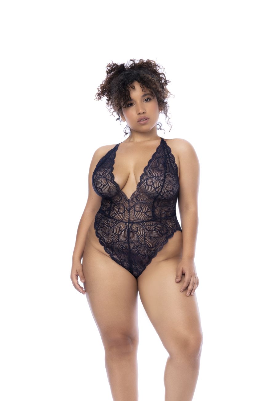 Mapale 8875X Curvy Size Bodysuit Color Midnight Blue