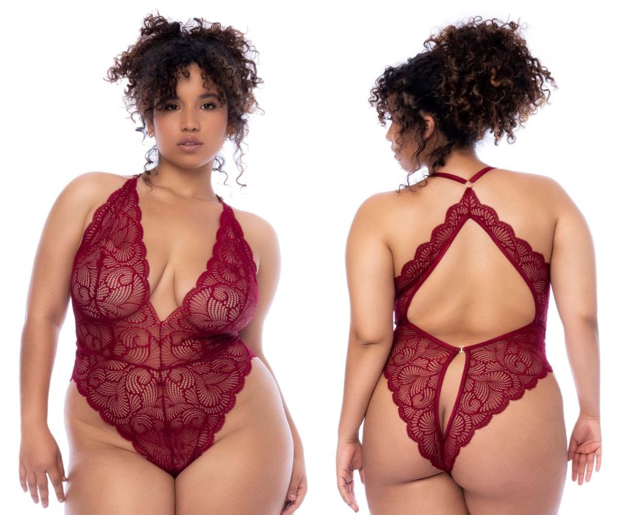 Mapale 8875X Curvy Size Bodysuit Color Rosewood