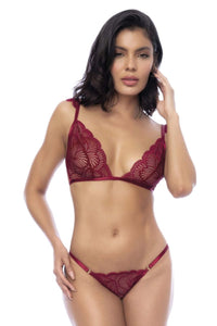 Mapale 8876 Two Piece Lingerie Set Color Rosewood