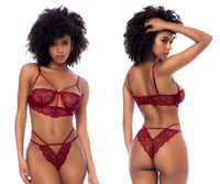 Mapale 8878 Two Piece Lingerie Set Color Rosewood