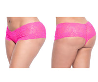 Mapale 90X Curvy Size Lace Boyshort Color Hot Pink