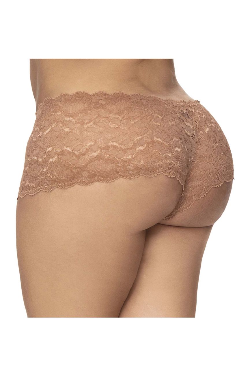 Mapale 90X Curvy Size Lace Boyshort Color Taupe