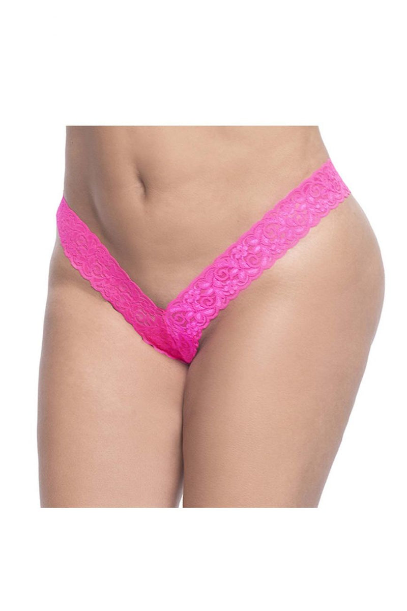 Mapale 93X Curvy Size Lace Boyshort Color Hot Pink