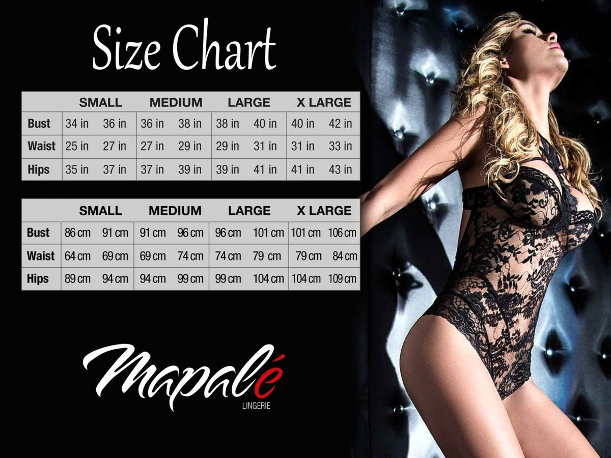 Mapale 8644X Curvy Size Teddy Color Black Print