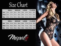 Mapale 7556X Curvy Size Babydoll Color Black