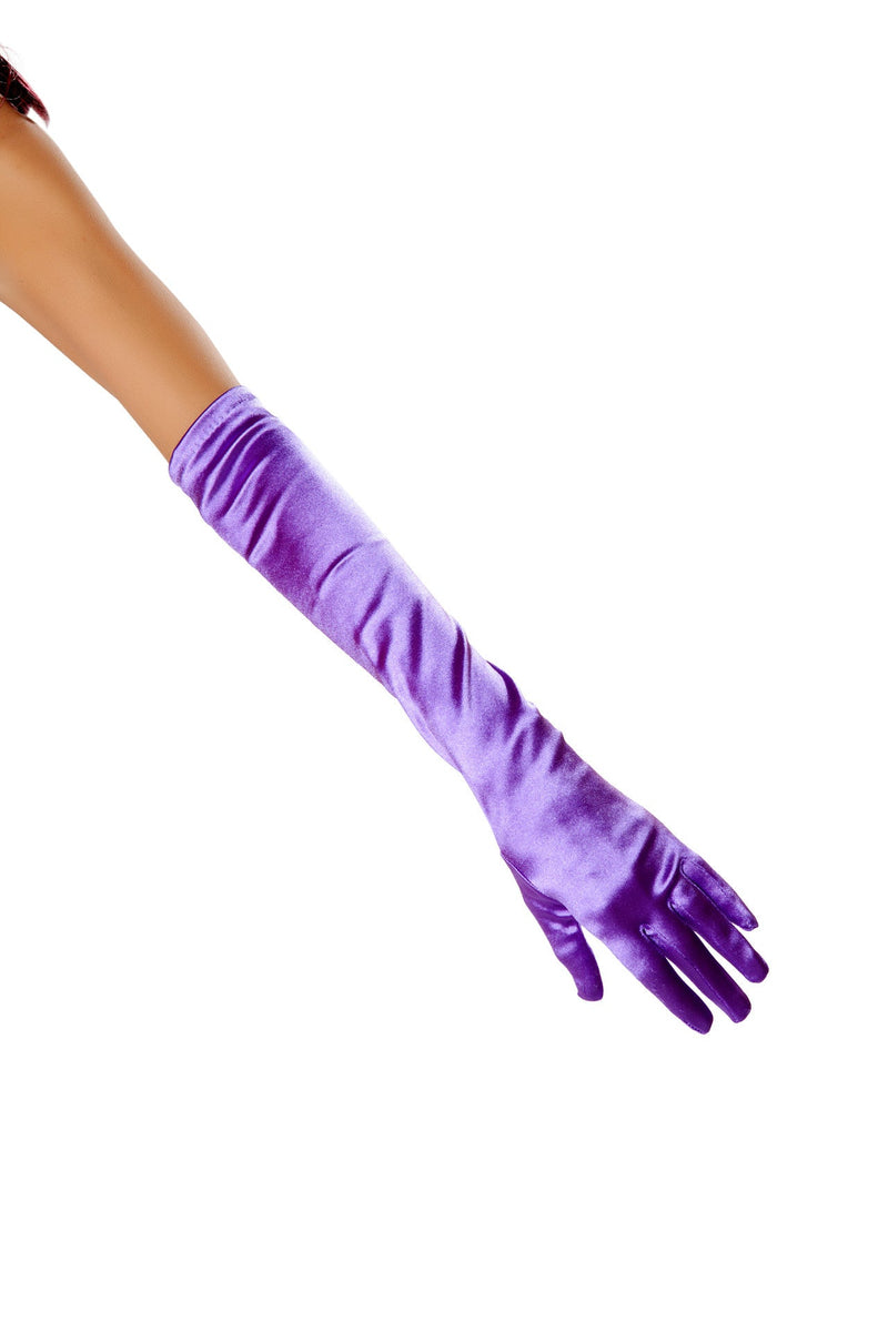 Stretch Satin Gloves  - Costume Accessory-Roma Costume