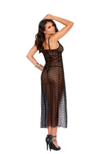 Lace Slip On Gown, Adjustable Strpas & G-String-Elegant Moments