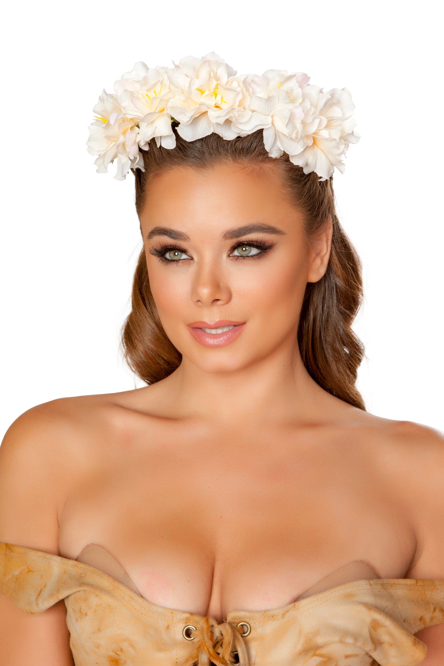 Rave & Festival Wear - Large Floral Headband-Roma Costume