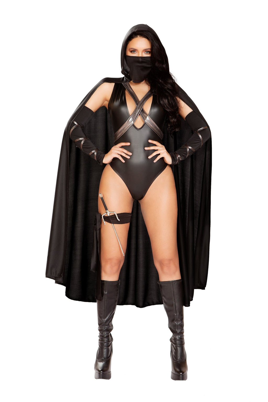 5pc Ninja Villain Costume-Roma Costume