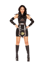 2pc Ninja Warrior Costume-Roma Costume