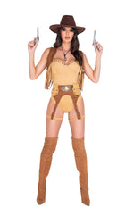 4pc Wild West Babe Costume-Roma Costume