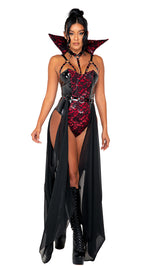 2pc Piercing Beauty Vampire Costume-Roma Costume