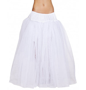 Full Length White Petticoat  - Costume Accessory-Roma Costume